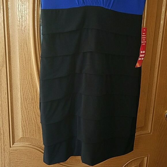 Enfocus Studio royal and black dress Sz 12 NWT - Picture 3 of 5
